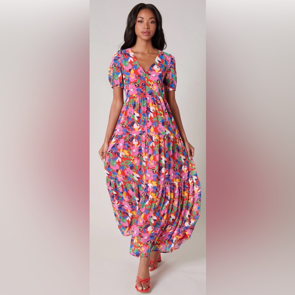 Monaco Tiered Maxi Dress in Sweet Soul